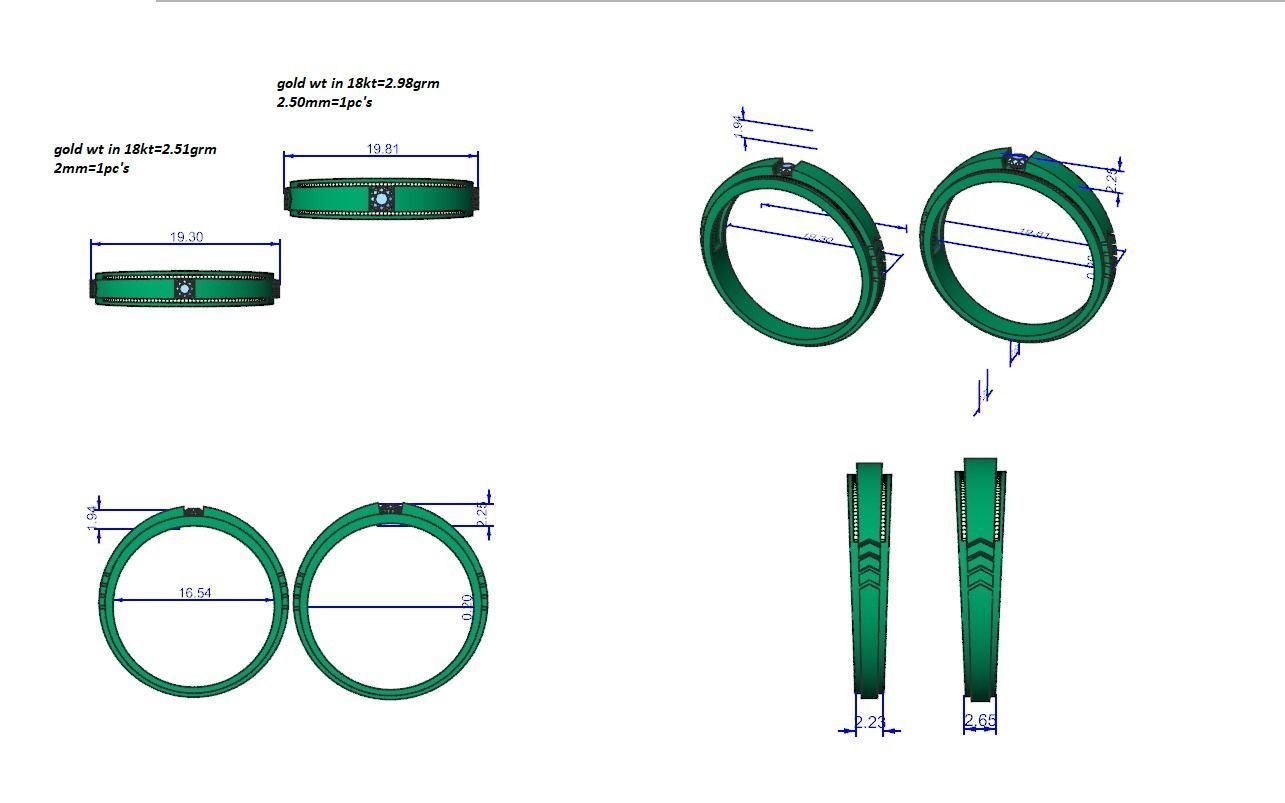 Wedding Band - 113 3D print model_8