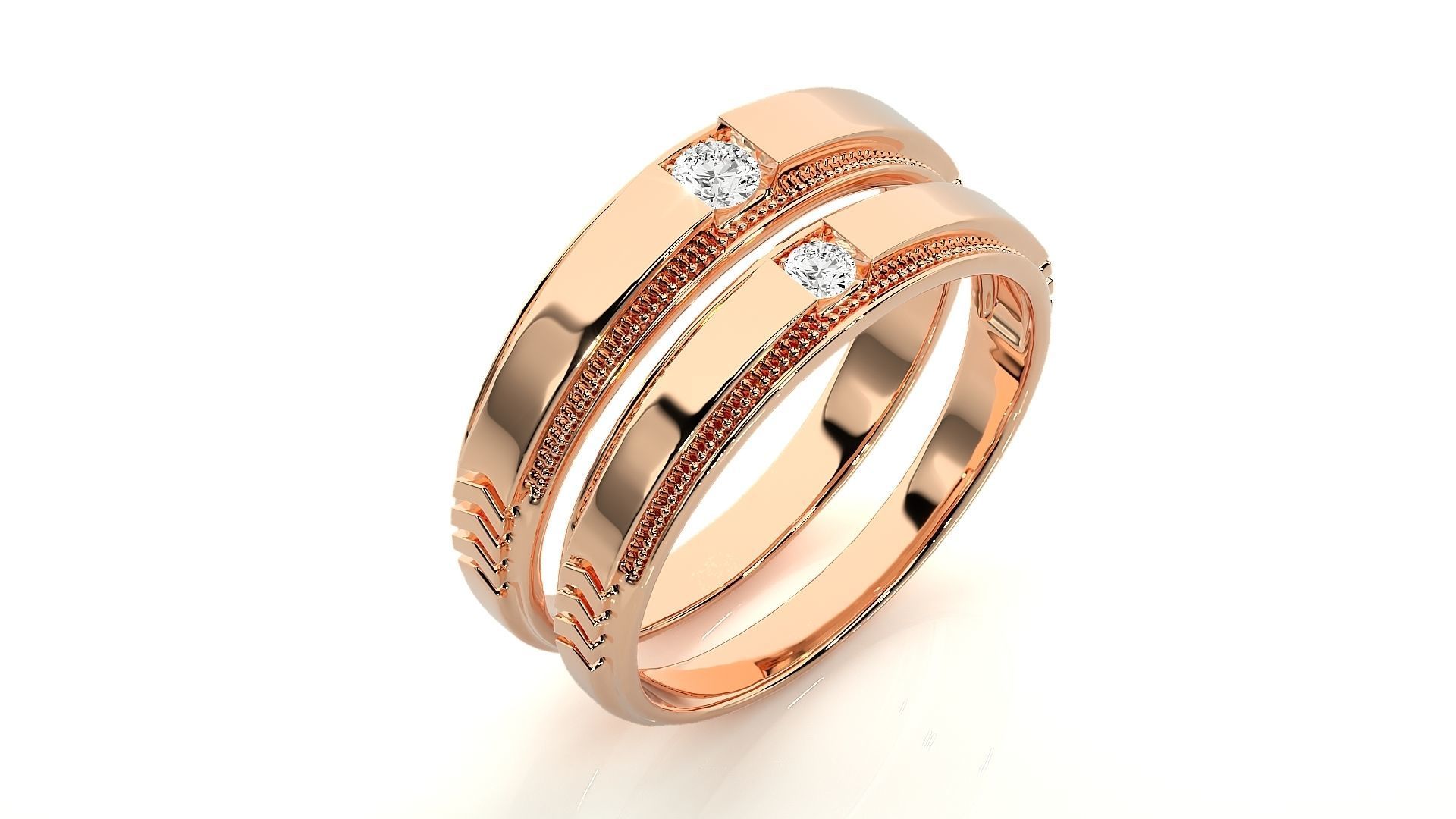 Wedding Band - 113 3D print model_4