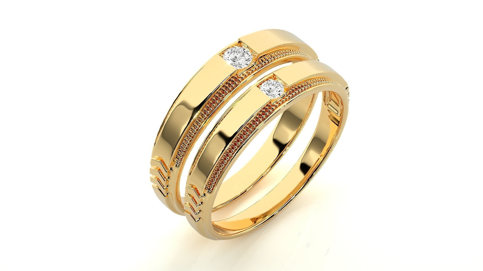 Wedding Band - 113 3D print model_12