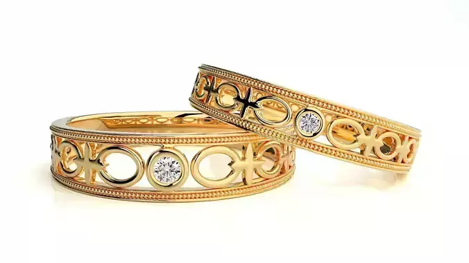 Wedding Band - 114 3D print model