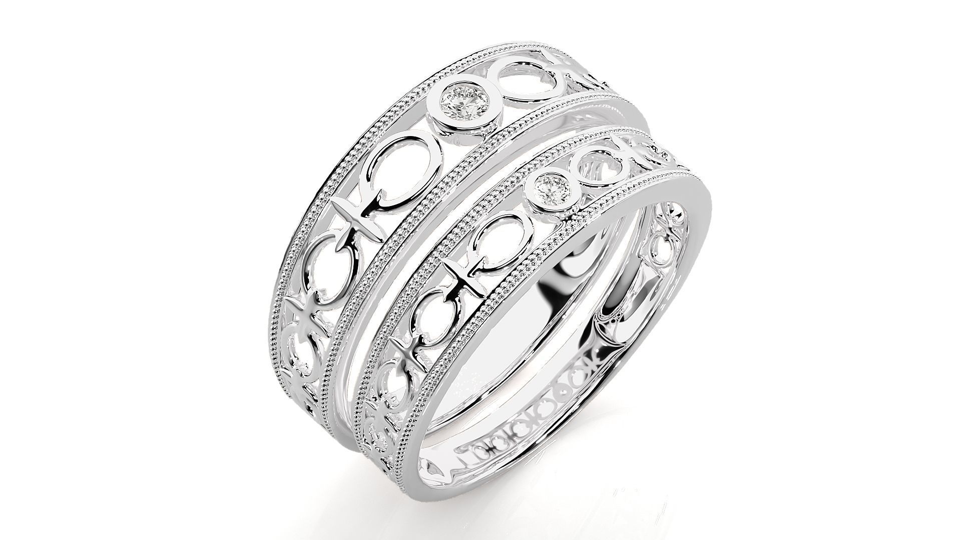 Wedding Band - 114 3D print model_9