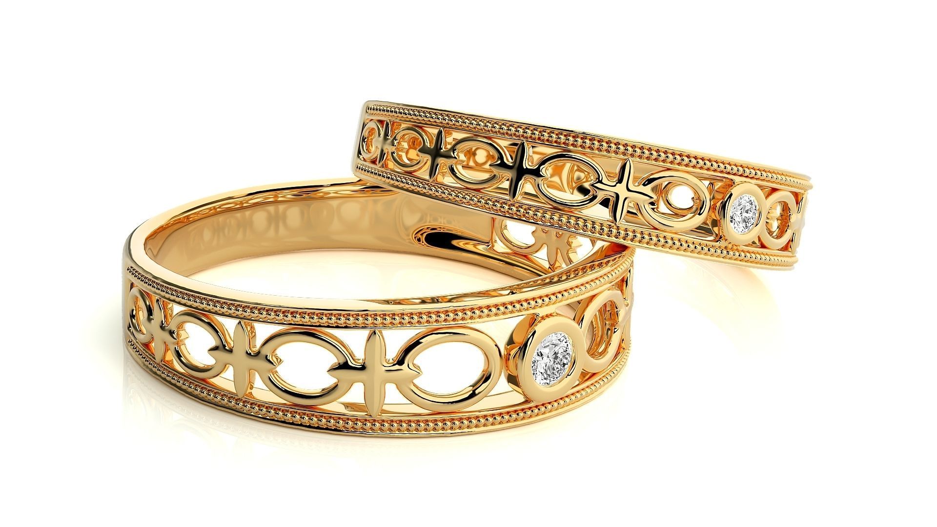 Wedding Band - 114 3D print model_10