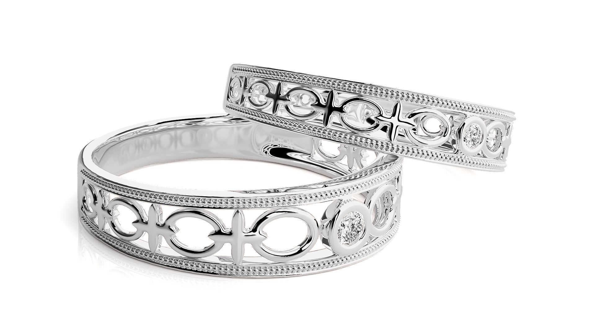 Wedding Band - 114 3D print model_7