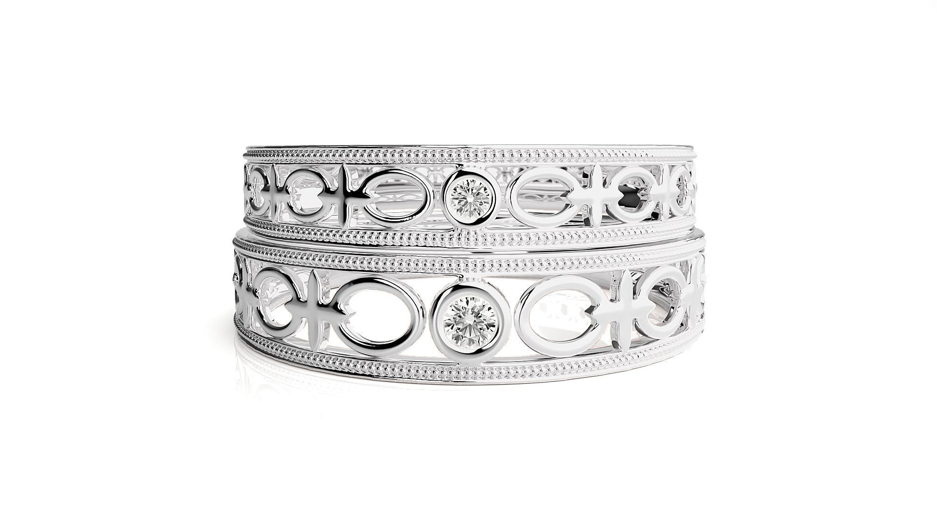 Wedding Band - 114 3D print model_8