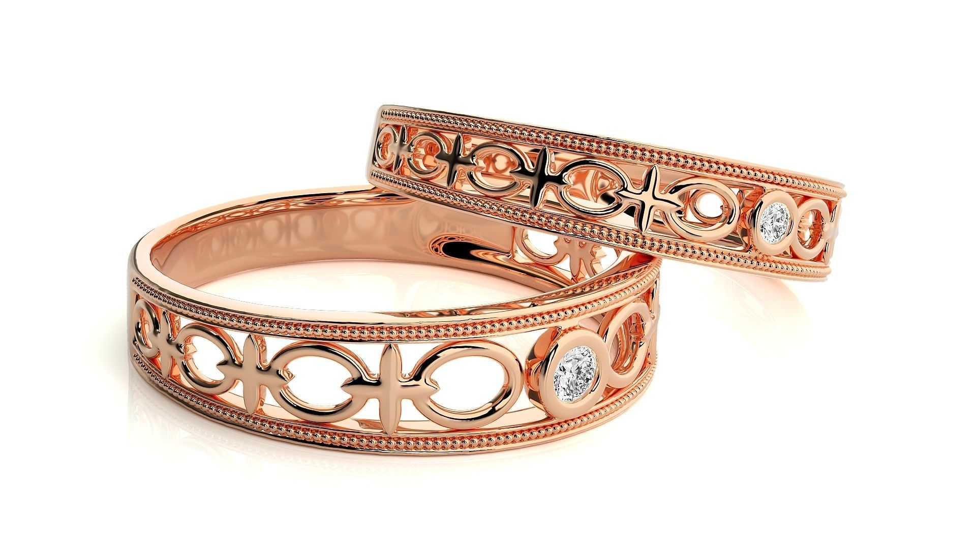 Wedding Band - 114 3D print model_2