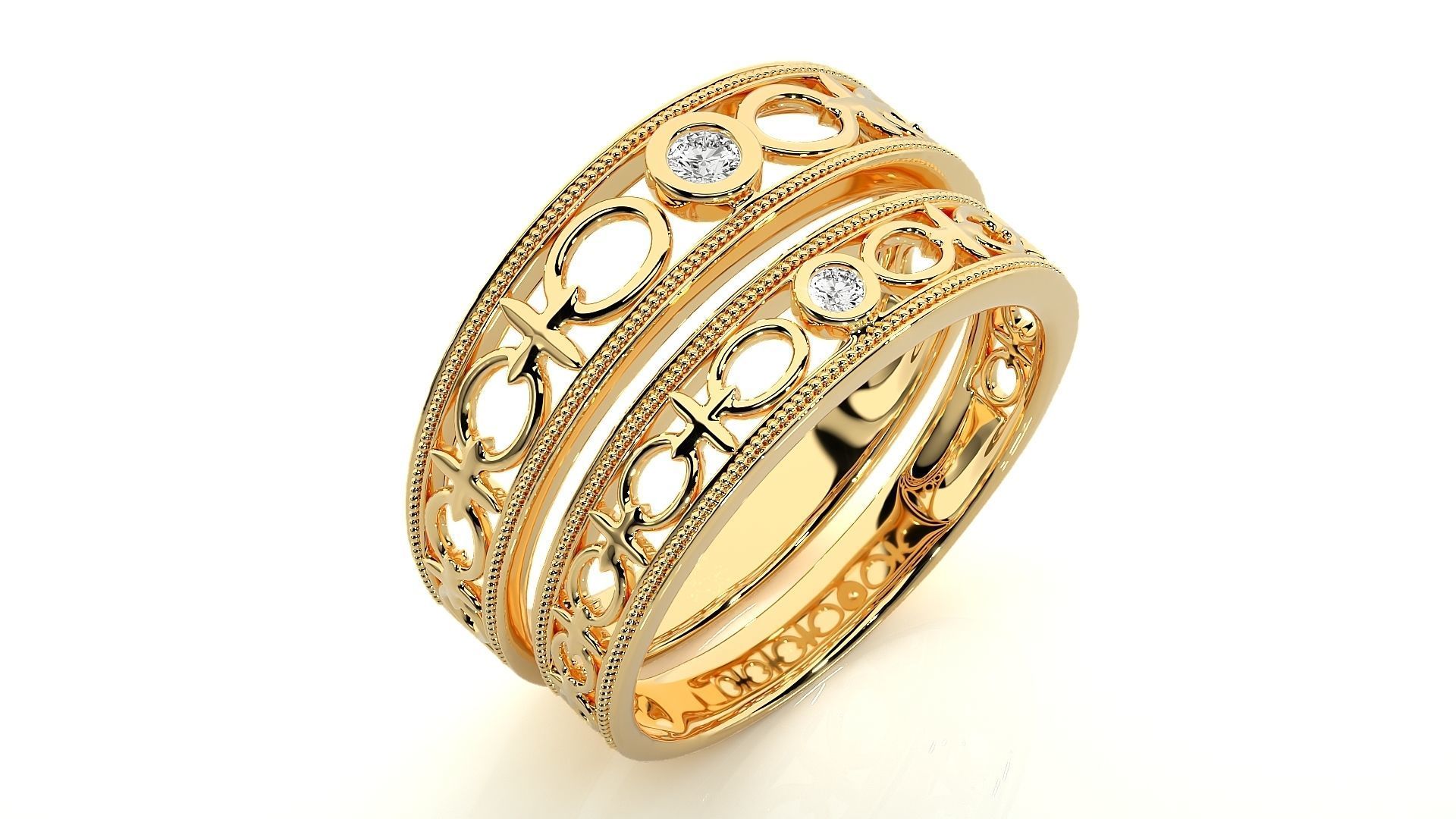 Wedding Band - 114 3D print model_12