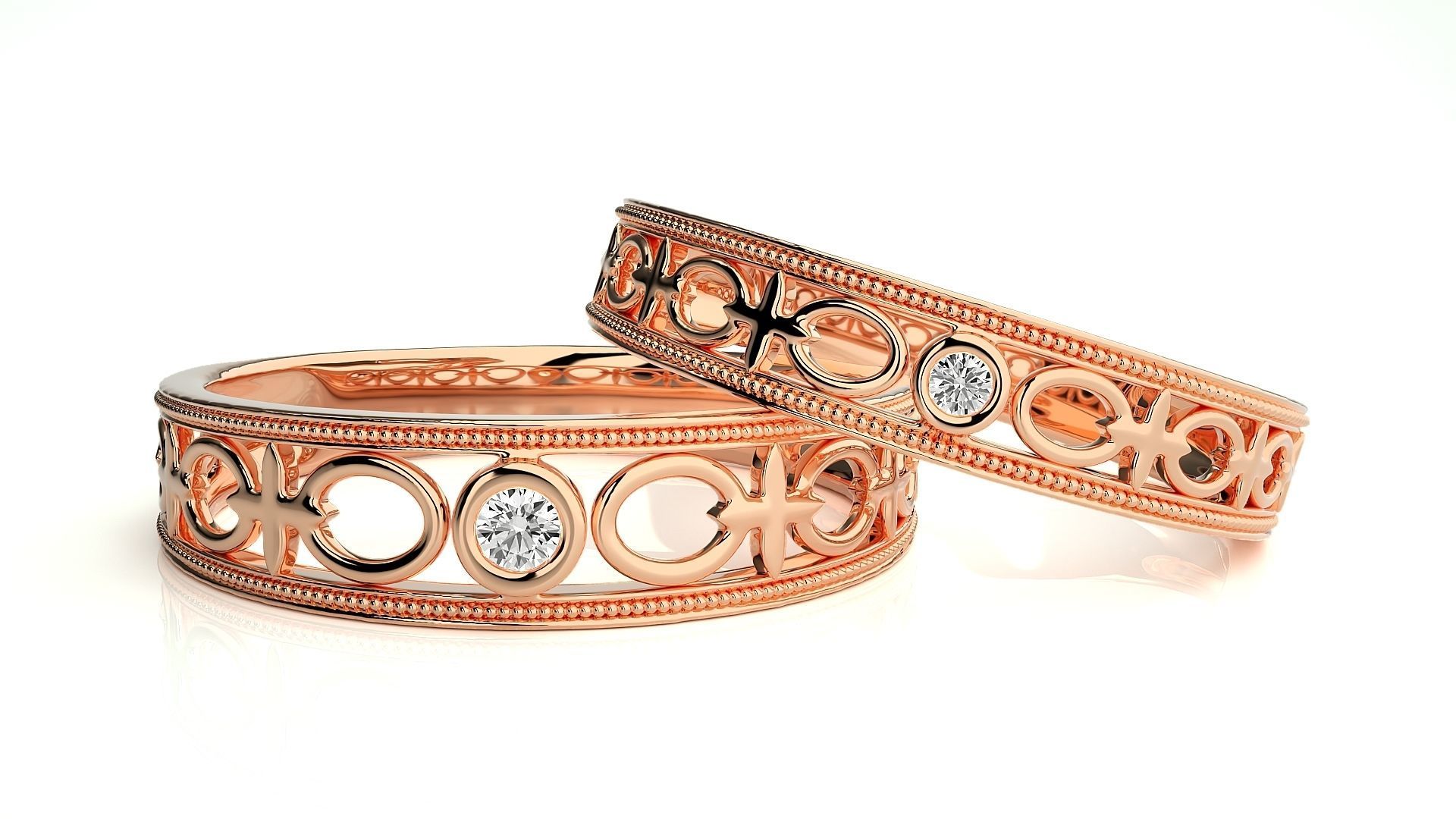 Wedding Band - 114 3D print model_1