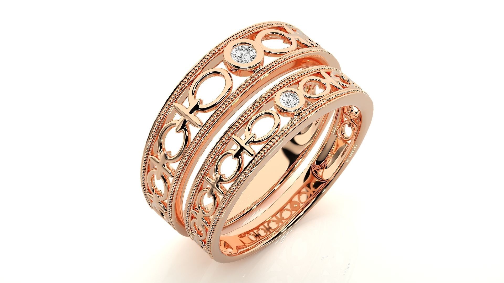 Wedding Band - 114 3D print model_5