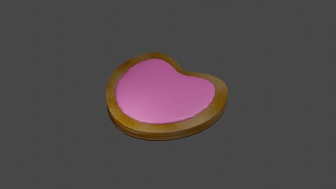 Heart Cookie Free 3D model