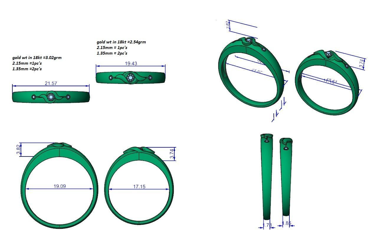 Wedding Band - 33 3D print model_4