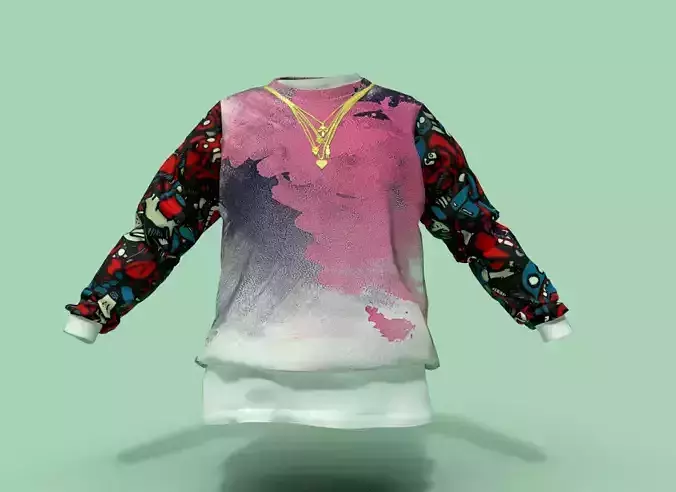 Pullover Low-poly 3D model