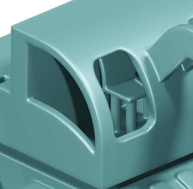 Mini Excavator Machine 3D model_2