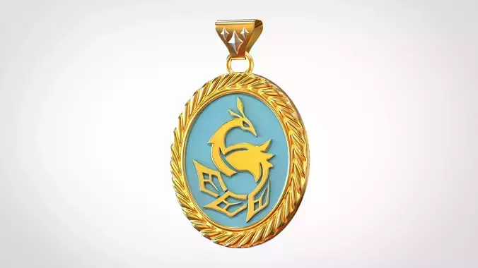 Pavo Ocellus Pendant  3D print model