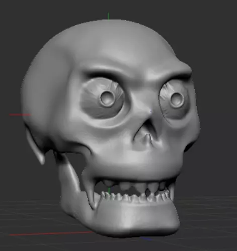 Skull with teeth Free 3D print model