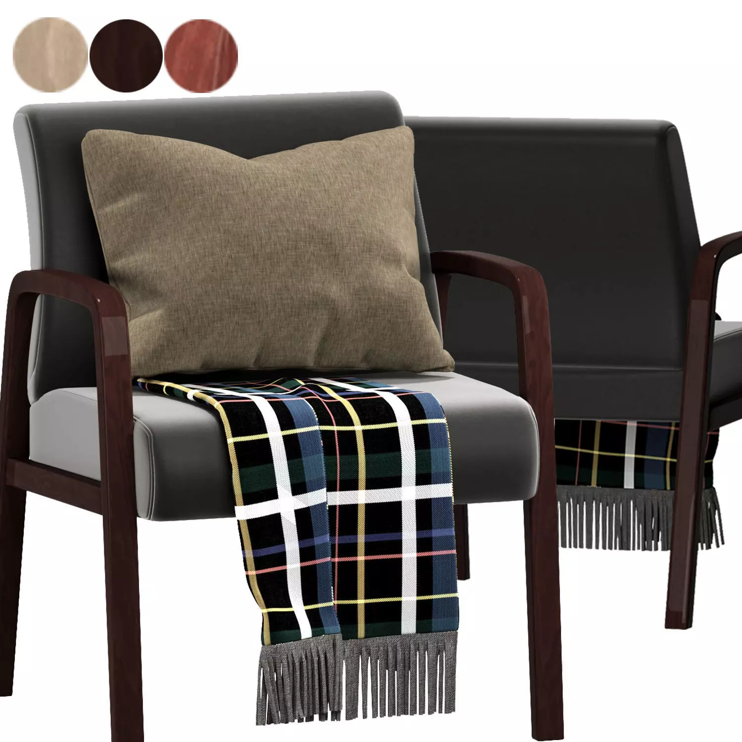 Lorell Guest Chair 3D model