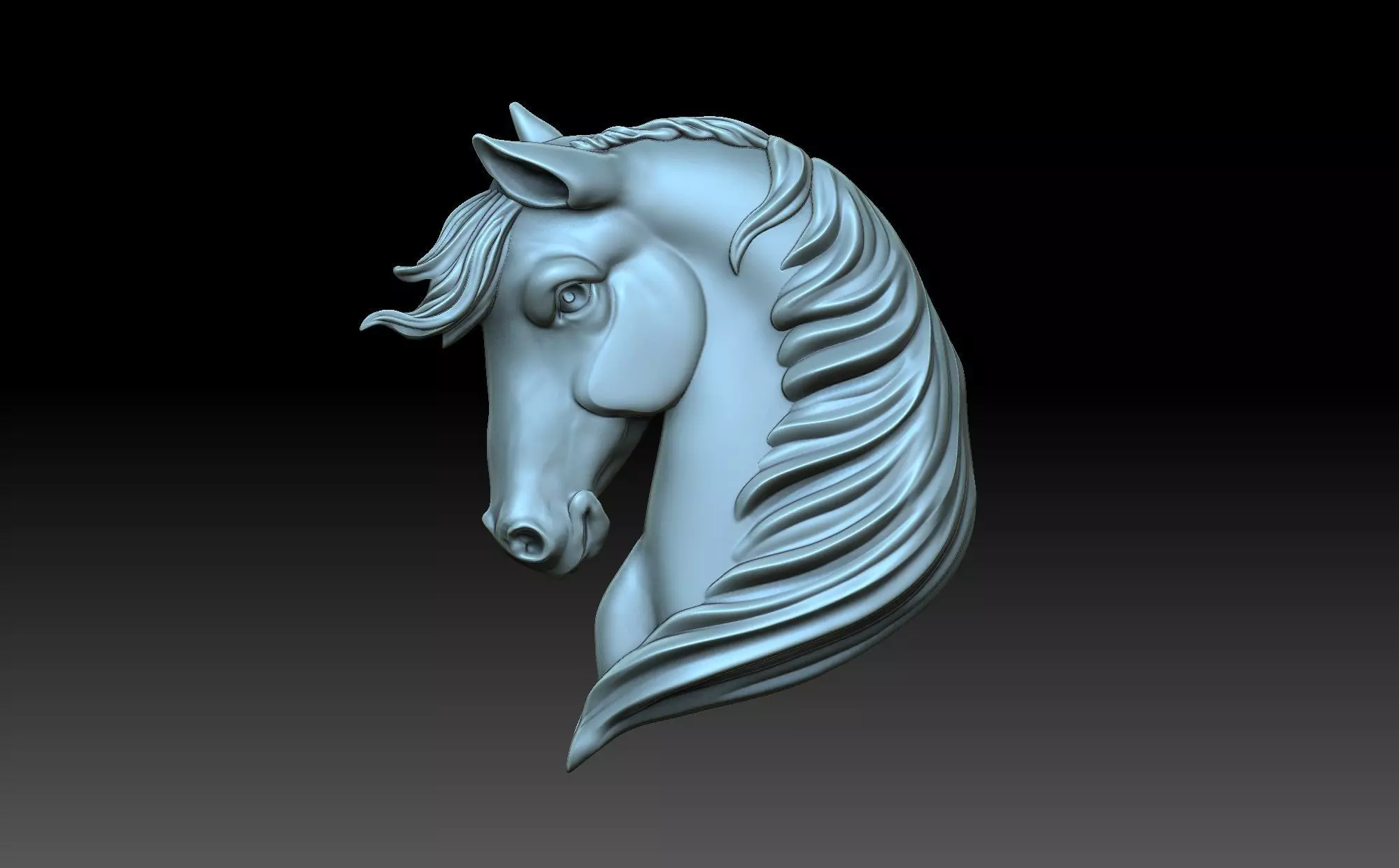 Horse head 3D print model