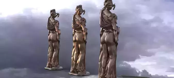 Aphrodite 3D Sculpture 5