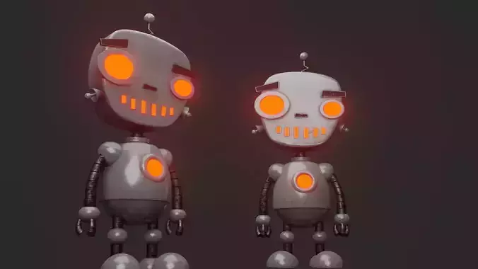 Robot with eyes