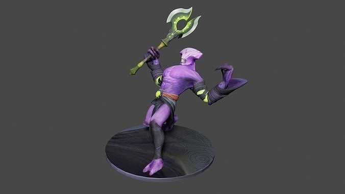 Faceless void from Dota2 Low-poly 3D model