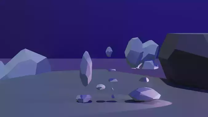 Rock and Island LowPoly