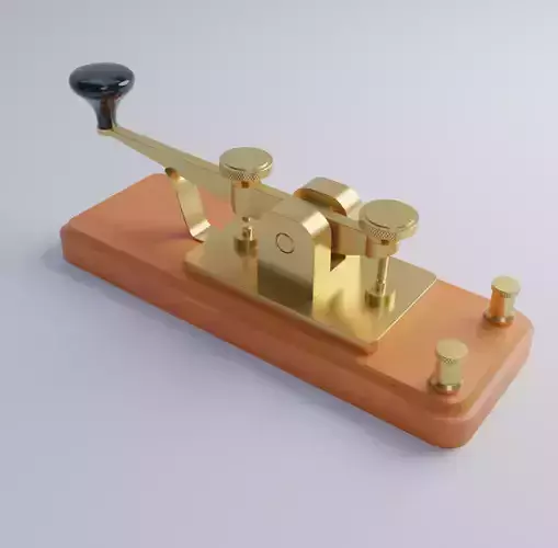 Telegraph old type of gramophone 3D model