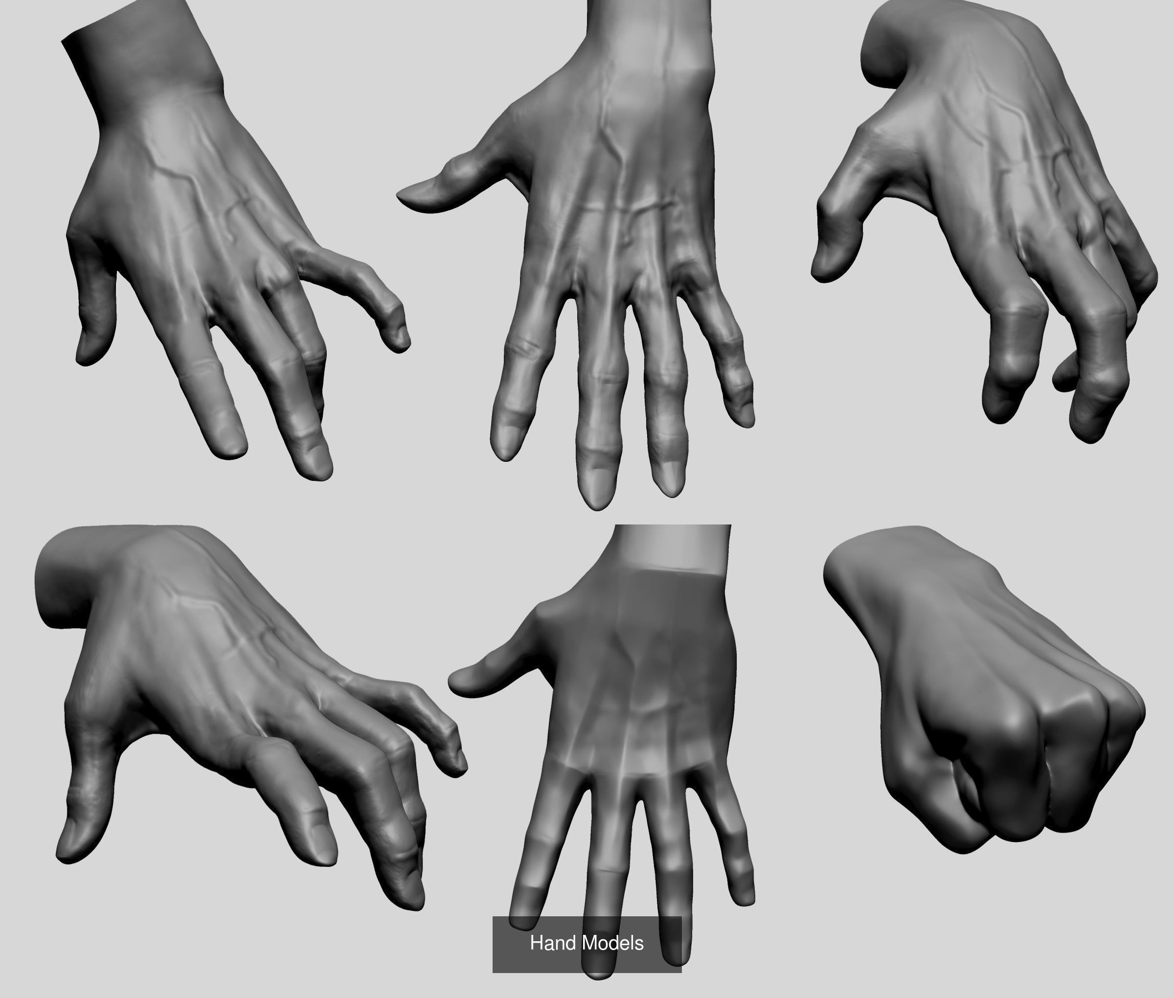 Hand - Arm Collectian A 3D Model Collection_6