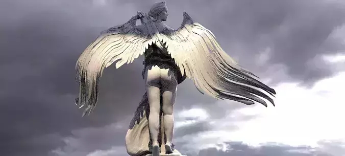 Aphrodite Wide winged version  3D model