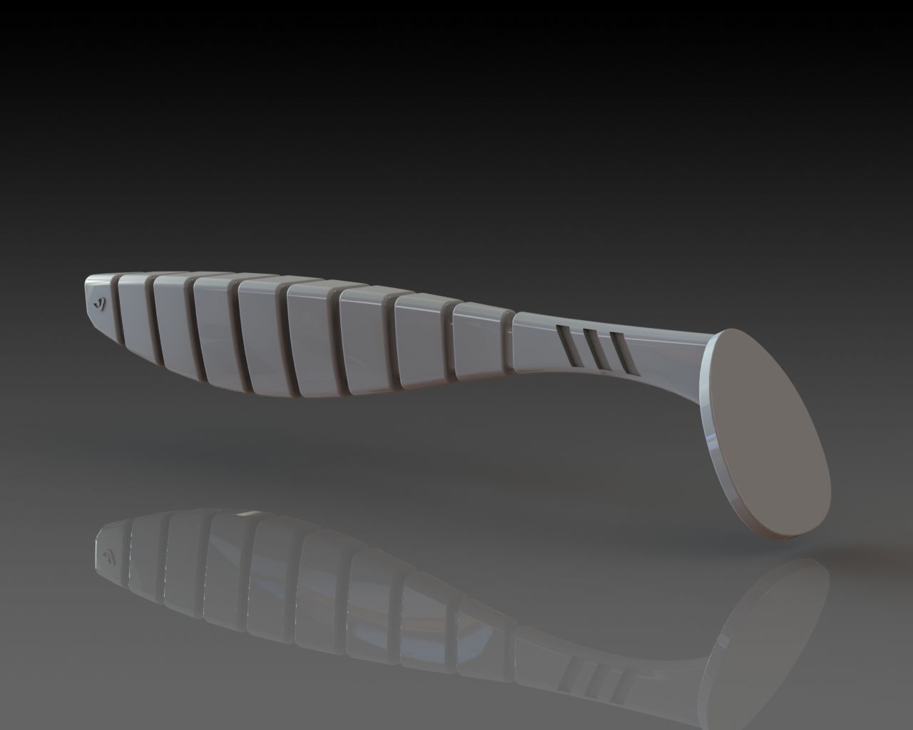 Vibrotail Soft Lure for fishing 105mm 3D printable model 3D print model_2