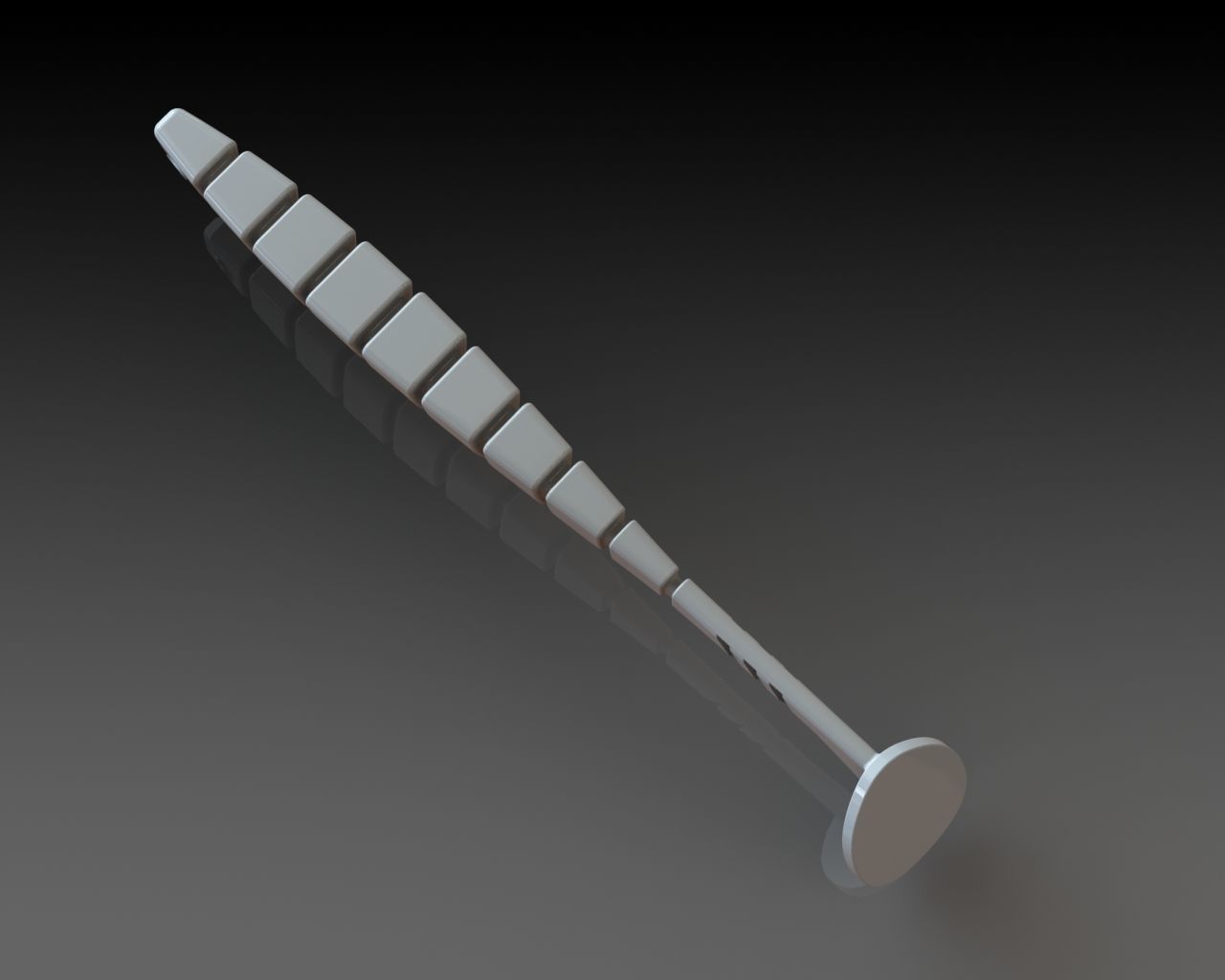 Vibrotail Soft Lure for fishing 105mm 3D printable model 3D print model_3