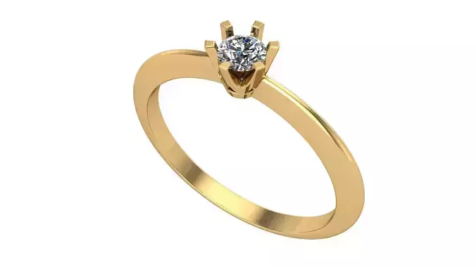 stack ring-diamond 3 mm  3D print model