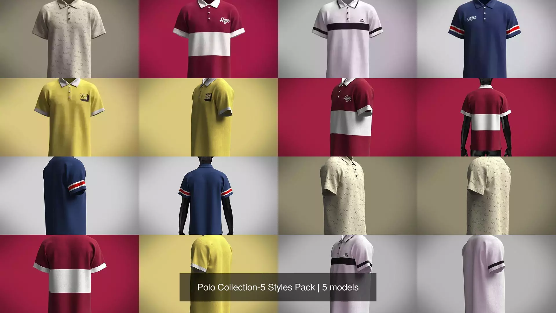 Polo Collection-5 Styles Pack _0
