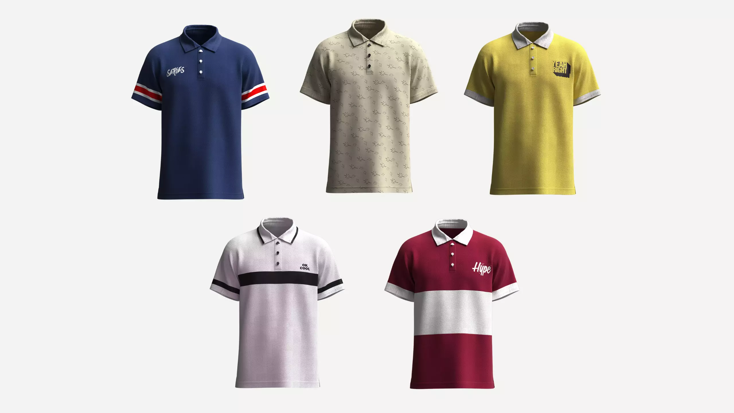 Polo Collection-5 Styles Pack