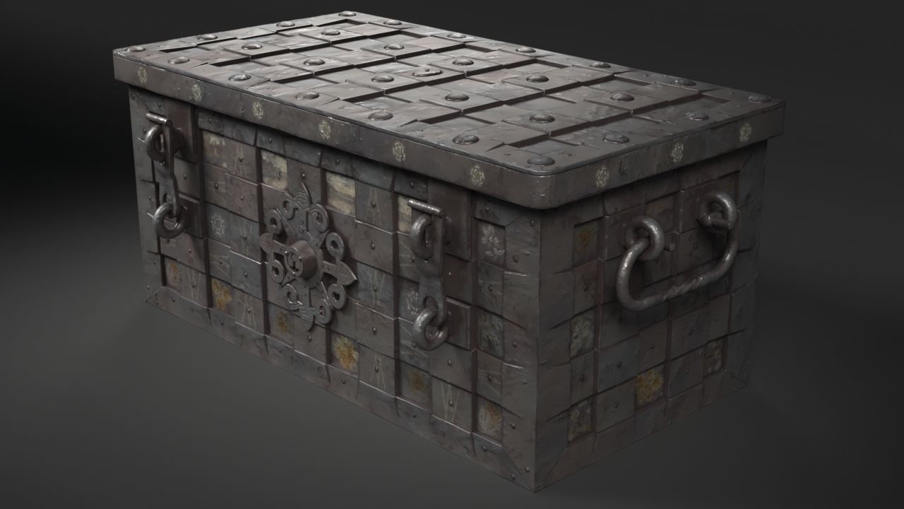 Armada Chest Low-poly 3D model_3