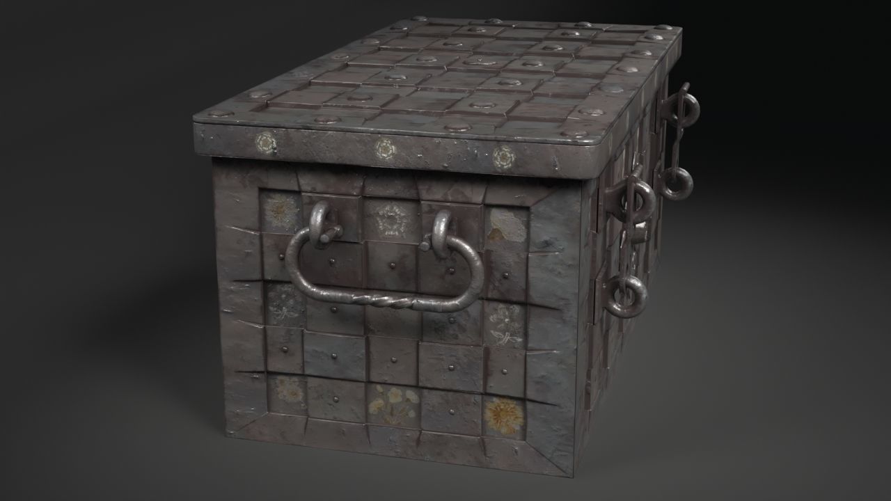 Armada Chest Low-poly 3D model_5