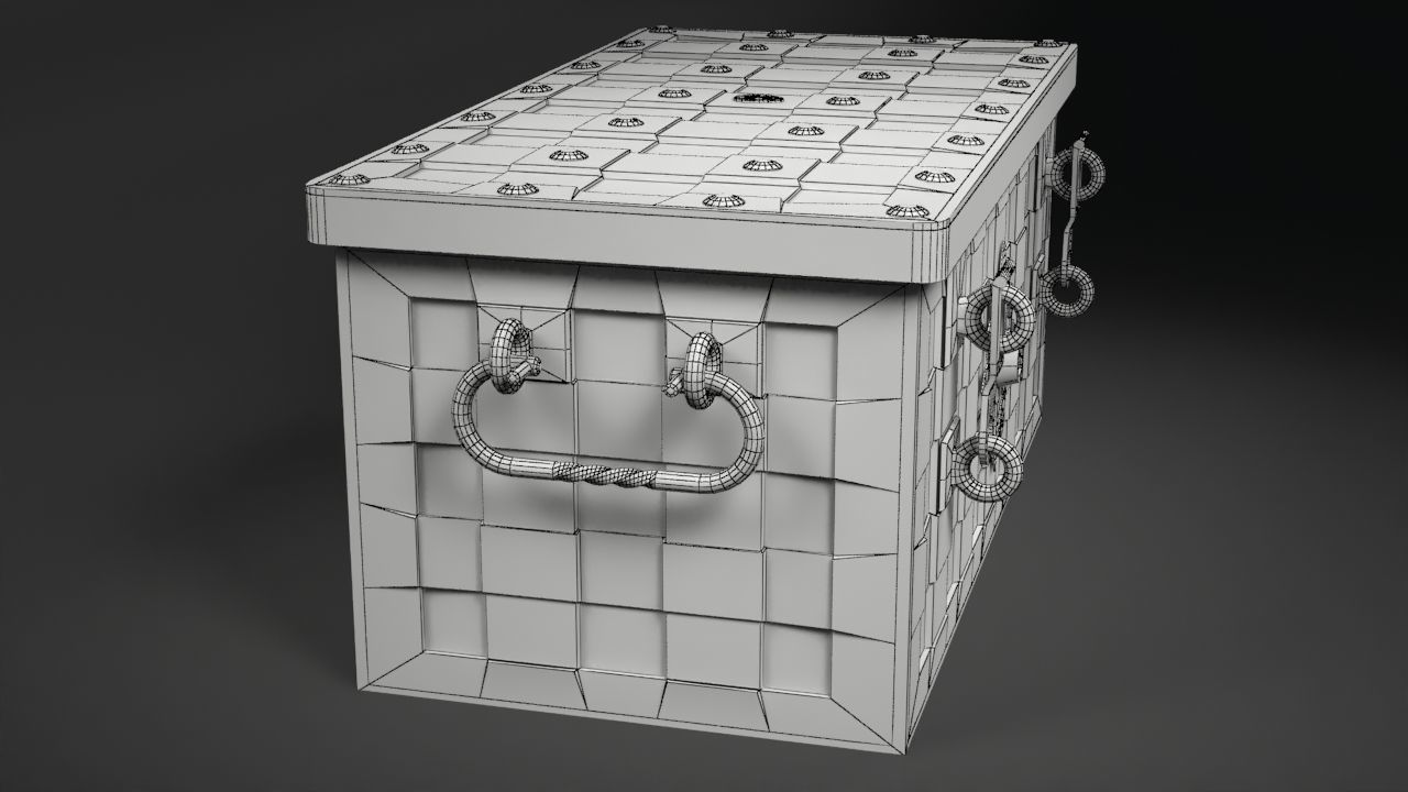 Armada Chest Low-poly 3D model_6
