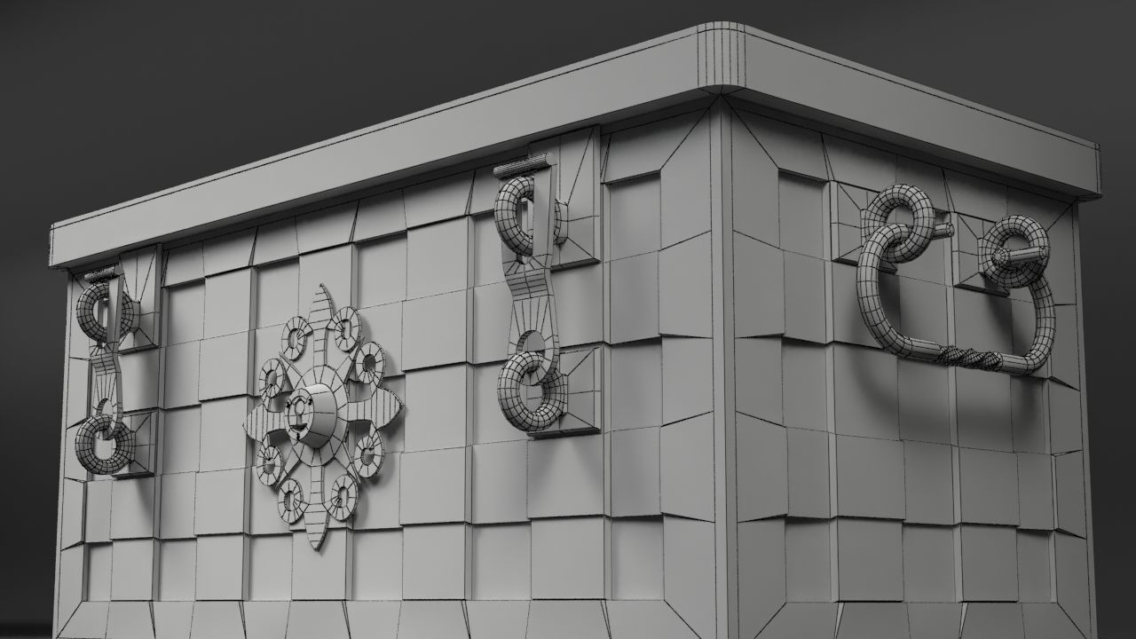 Armada Chest Low-poly 3D model_22