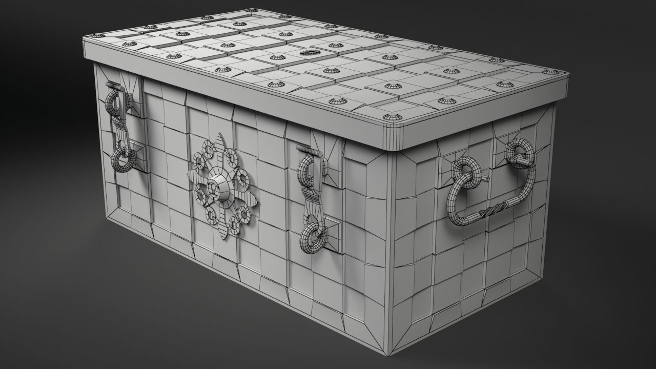 Armada Chest Low-poly 3D model_4