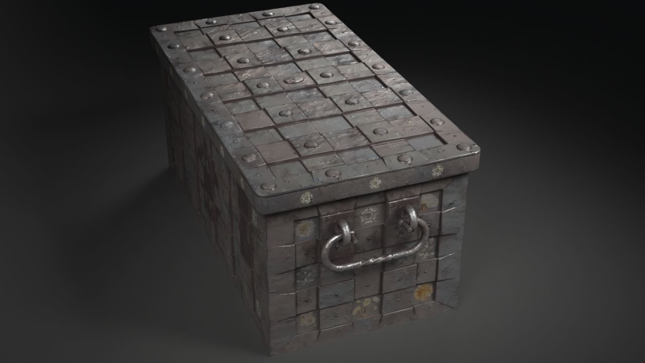 Armada Chest Low-poly 3D model_17