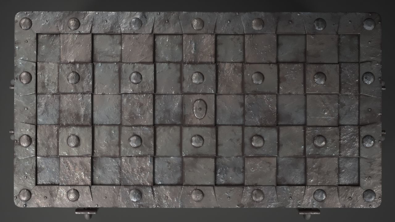 Armada Chest Low-poly 3D model_7