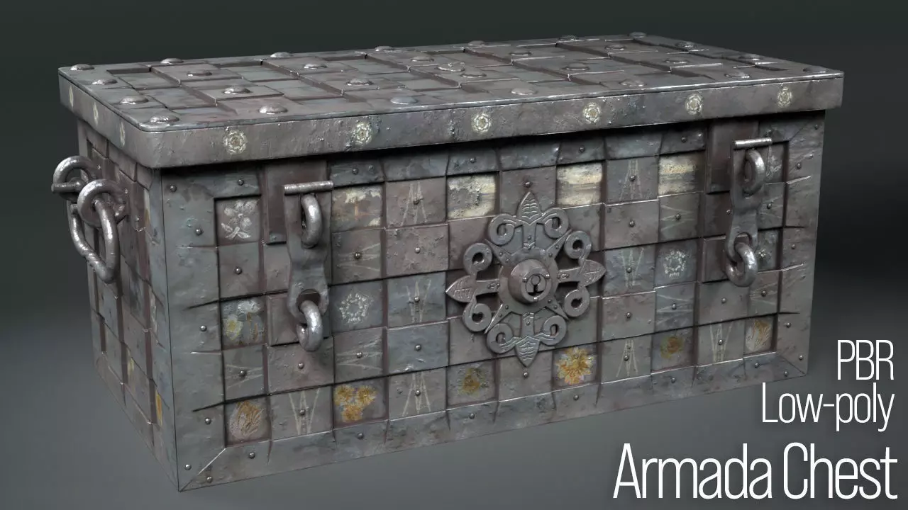 Armada Chest Low-poly 3D model_0