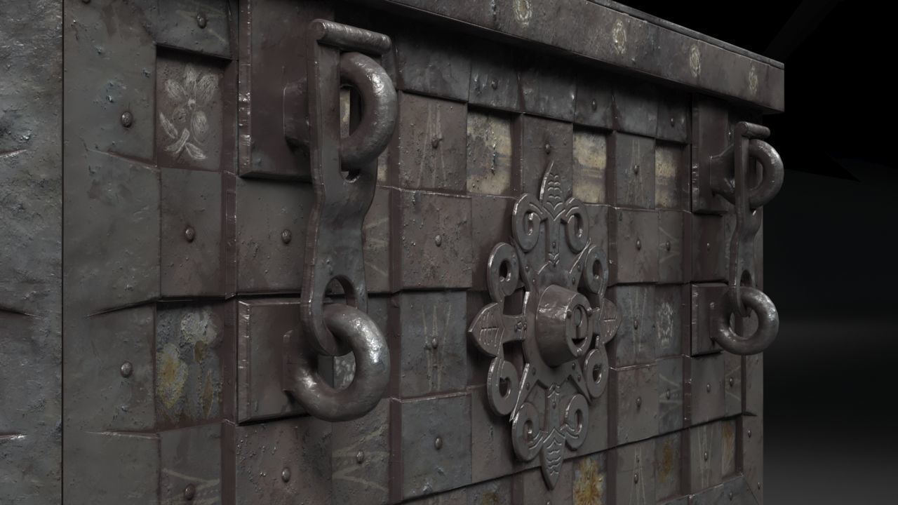 Armada Chest Low-poly 3D model_9