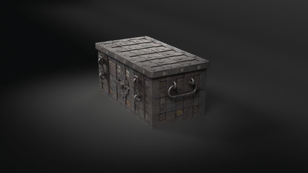 Armada Chest Low-poly 3D model_19