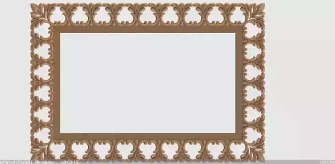 3d mirror frame stl format for cnc router