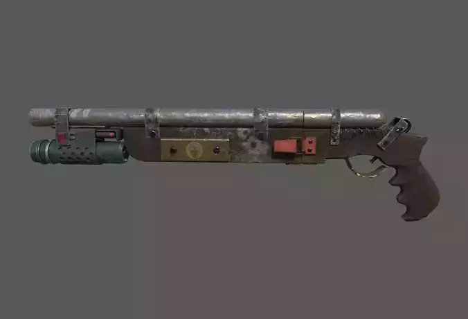  Game ready post apocalypse shotgun