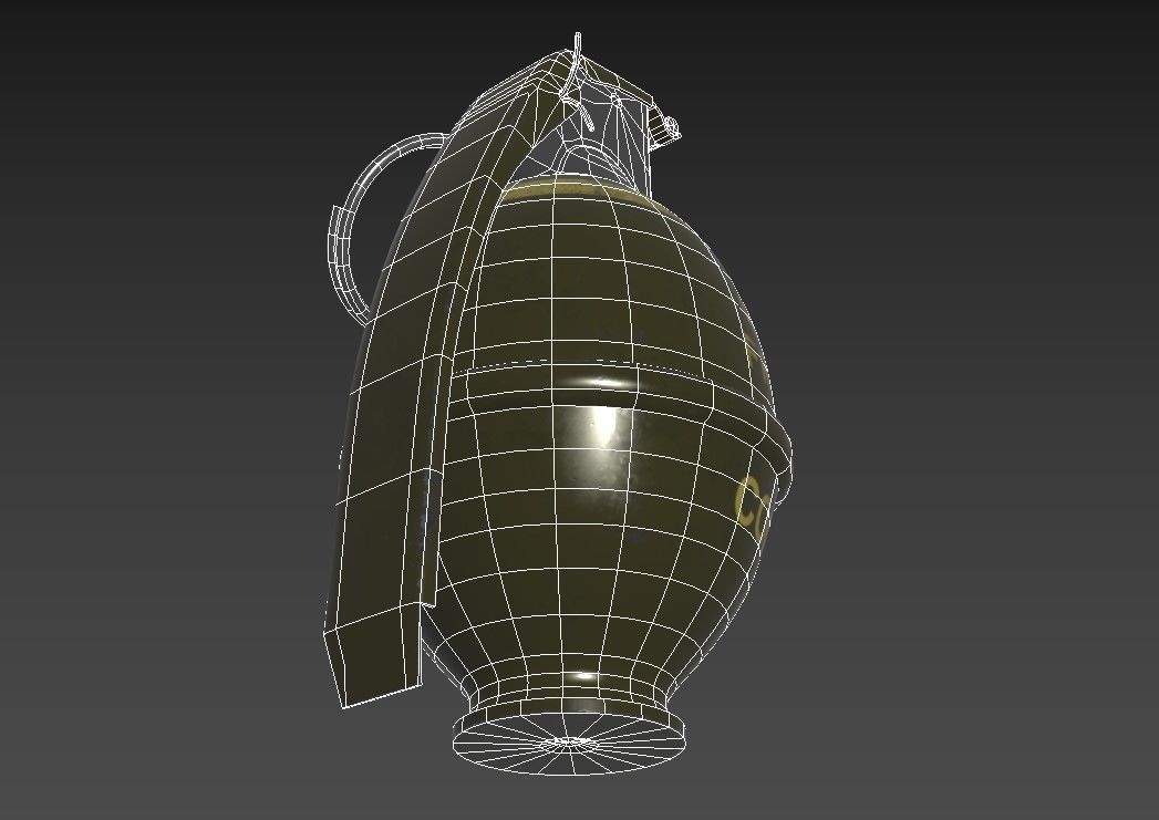 M26 grenade Low-poly 3D model_9