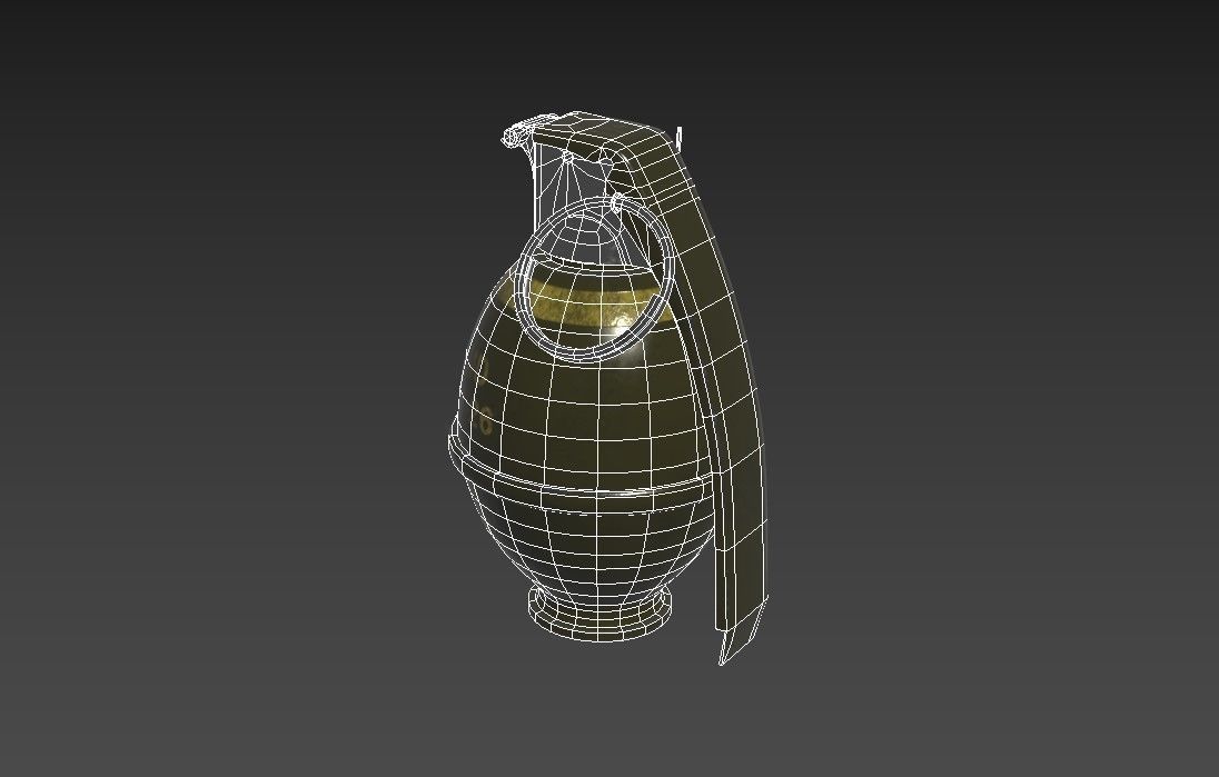 M26 grenade Low-poly 3D model_8