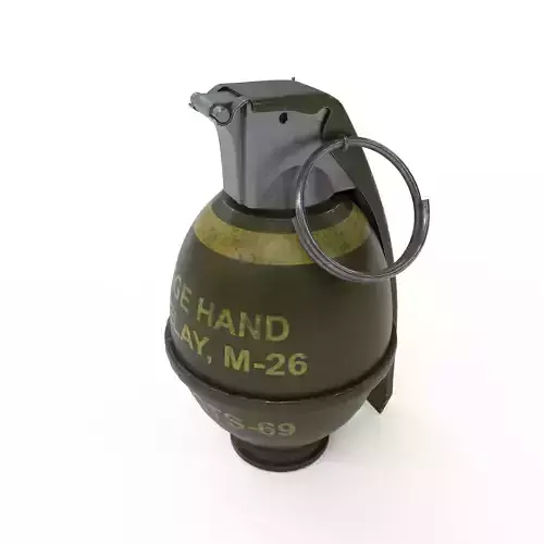 M26 grenade Low-poly 3D model