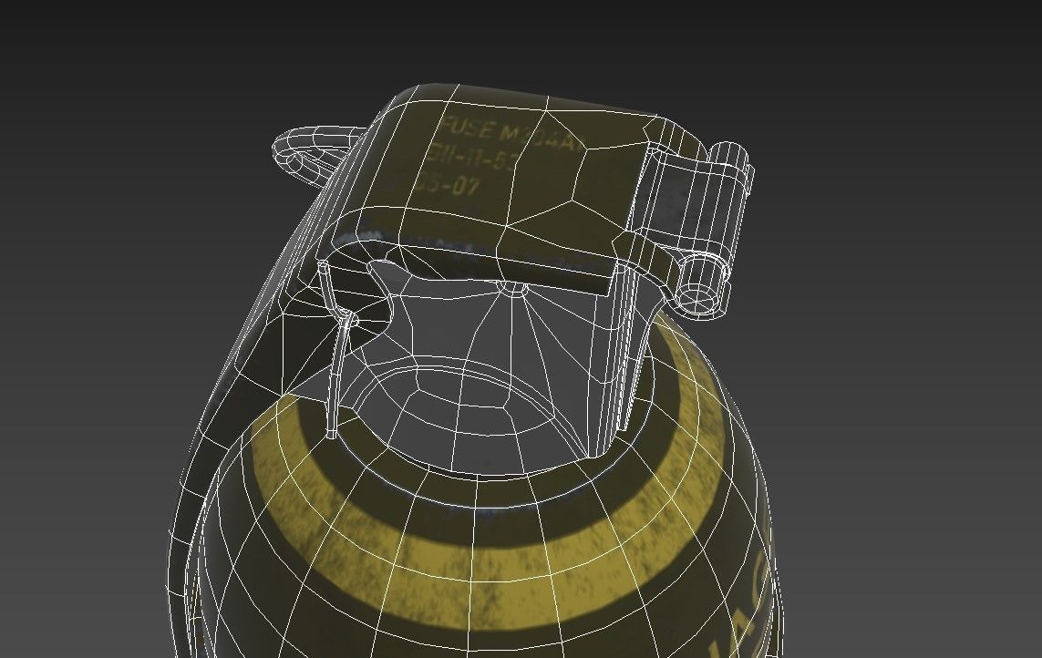 M26 grenade Low-poly 3D model_10