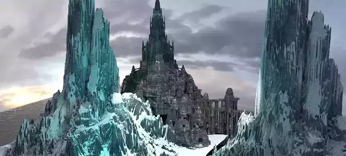 Excalibur Kingdoms City kit bash 3D model
