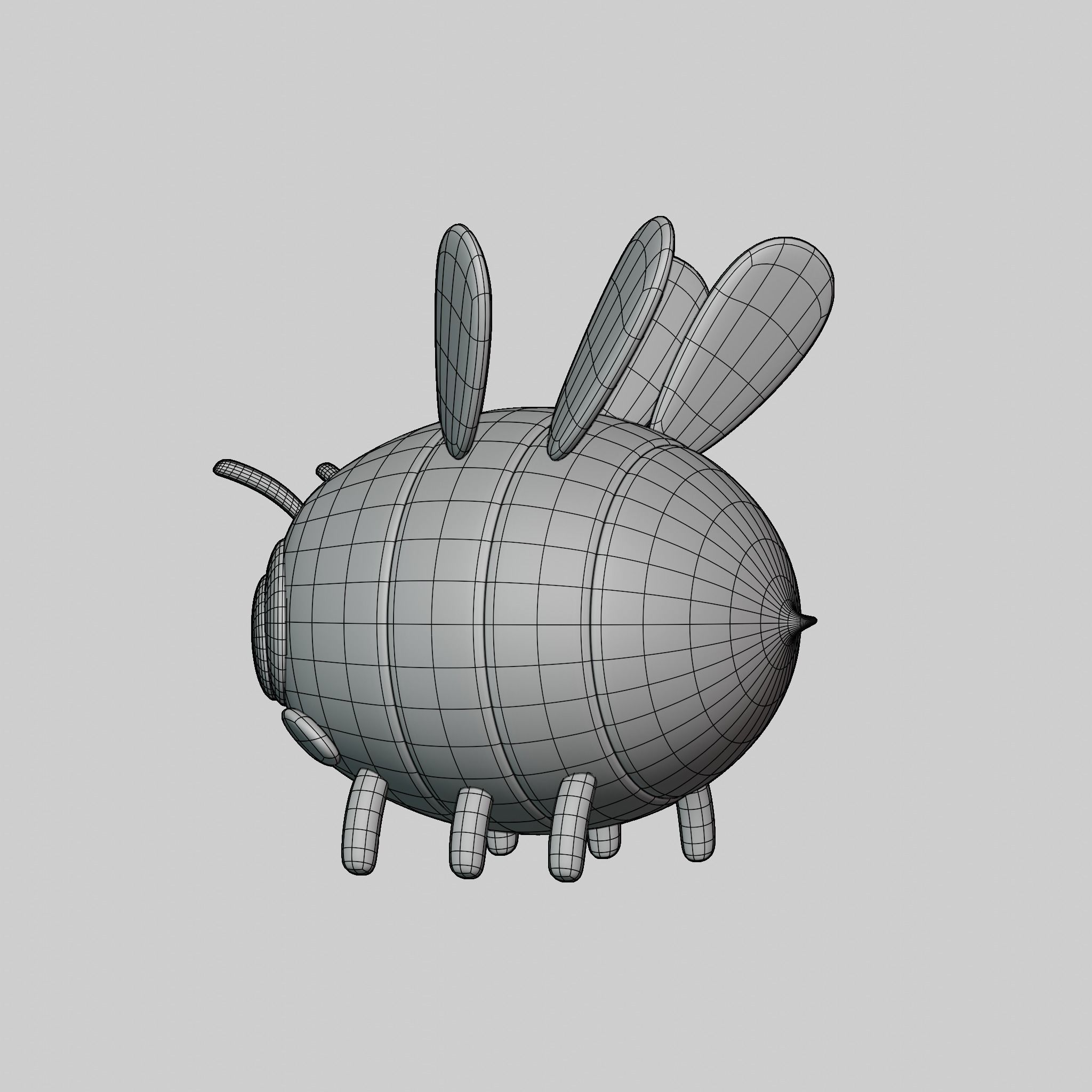 Character Cartoon bee 3D model_8